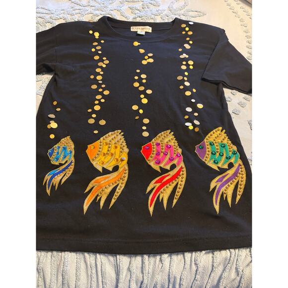 VICTORIA HARBOUR Tops - Vintage Beaded Top by Victoria Harbour Medium